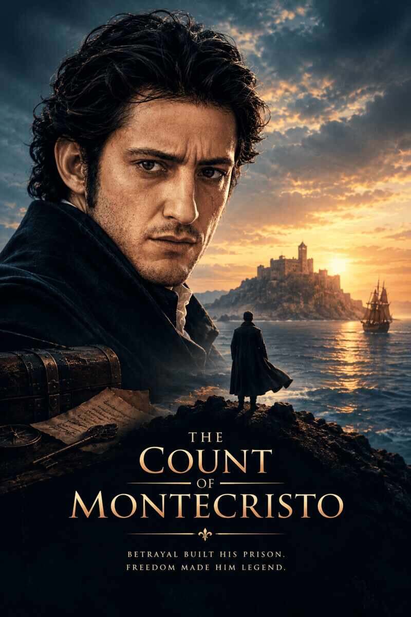 Affiche VOD Le Comte de Monte-Cristo en 4K Ultra HD sur IPTV Premium Pro