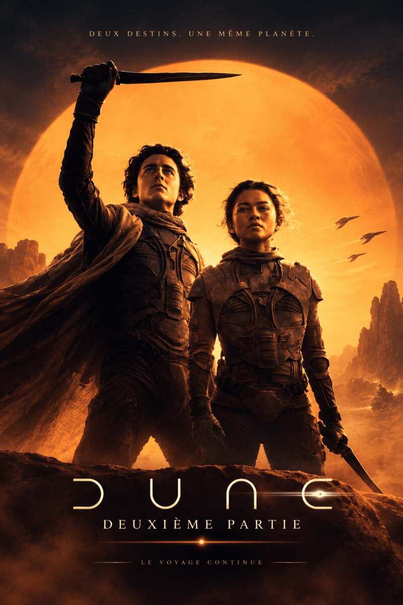Affiche VOD Dune Deuxième Partie en streaming 4K Ultra HD sur IPTV Premium Pro